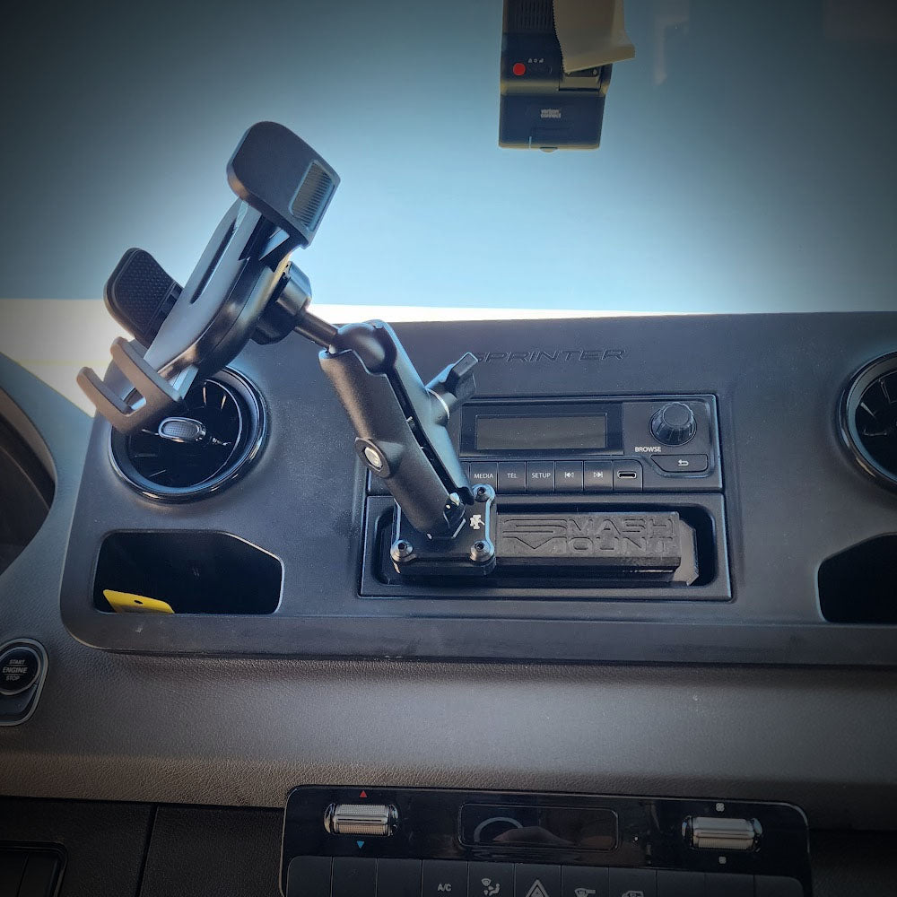 Sprinter Smash Mount | Mercedes Benz Sprinter Van Phone Mount Kit 2019 and Up: Without Touchscreen