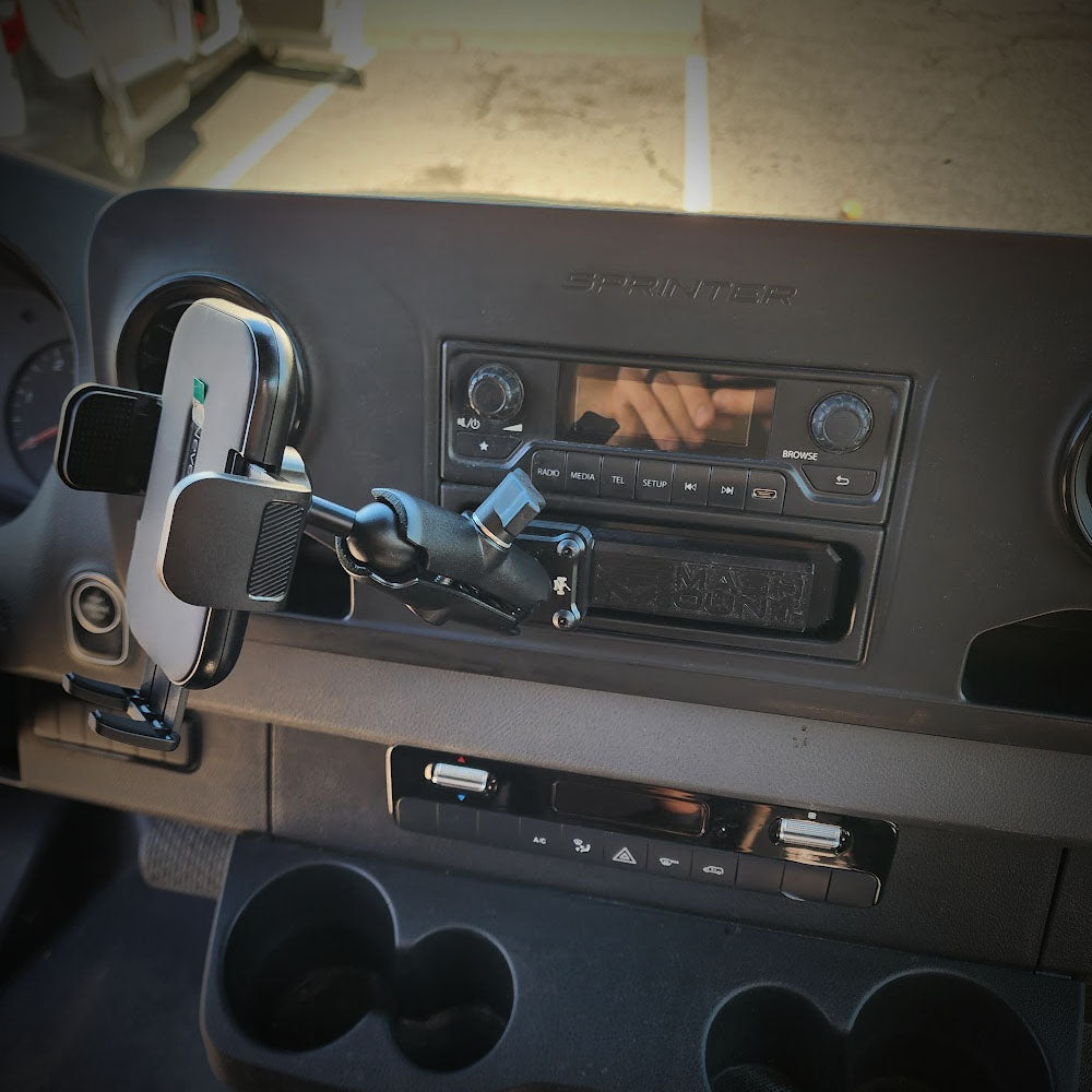 Sprinter Smash Mount | Mercedes Benz Sprinter Van Phone Mount Kit 2019 and Up: Without Touchscreen