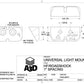 Harbor Freight Angled Rock Light Mount - Universal Fitment | ADVTR3D image 4