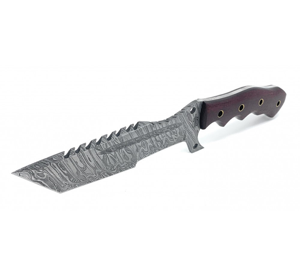 BNB KNIVES Damascus Tanto Tracker image 2
